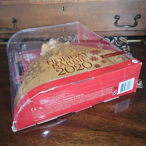 Barbie 2020 Holiday Blonde Barbie, Open Box - Picture 17 of 17